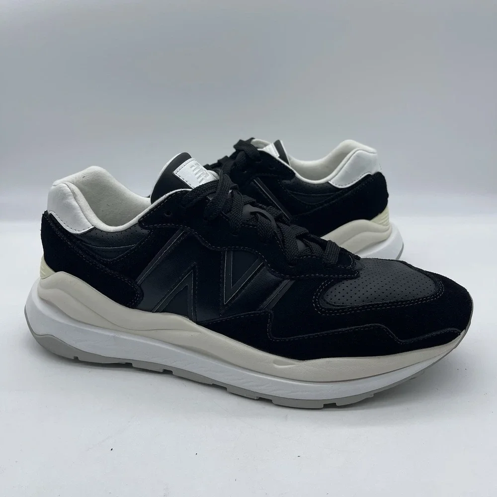 New Balance 57/40 M5740SLB Men's Size 14 Running Shoes Black Sea Salt‎ Lifestyle
